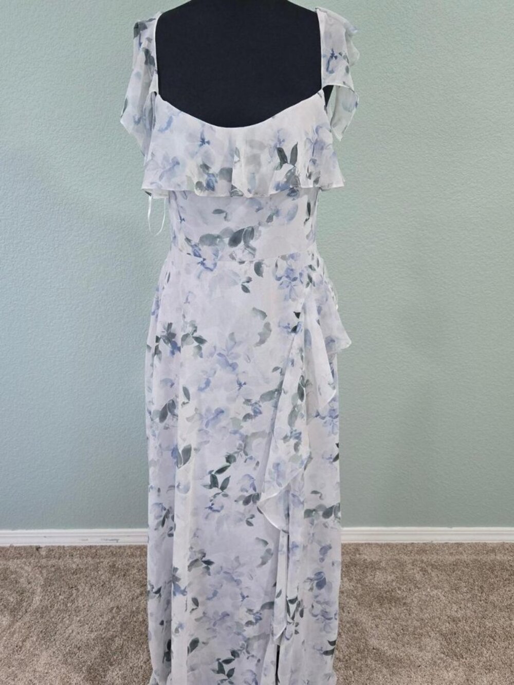 Jenny Yoo Salma Printed Chiffon Dress